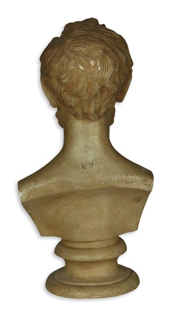 (SCULPTURE.) Milmore, Martin; sculptor. Parianware bust of Lincoln.